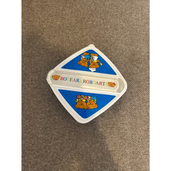 Vintage Saniro Lunchbox Robear and Robearta 1985 - Picture 2 of 5